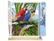Figured'Art Paint by Numbers Kit for Adults Parrots in the Tropics 16"x20" - Craft Art Painting Rolled Canvas with DIY wooden frame